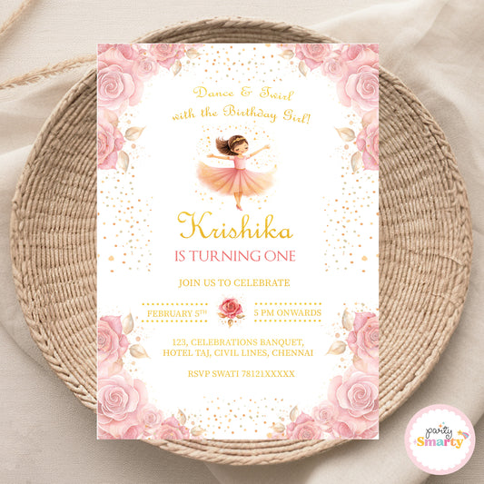 Ballerina Invite