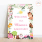 Barnyard Pink Welcome Board