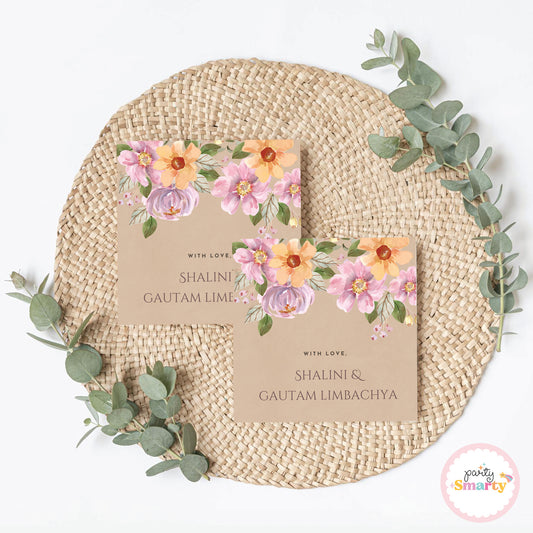 Pretty floral Best Wishes Card