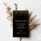 Black Golden Glitter Anniversary Thank You Tags - Set of 22