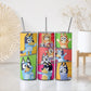 Bluey Bright Skinny Tumbler