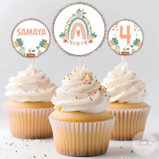 Boho Cupcake Topper