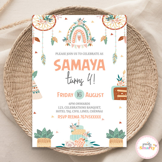 Boho Invite