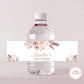 Boho Floral Baby Shower Bottle Labels - Set of 10