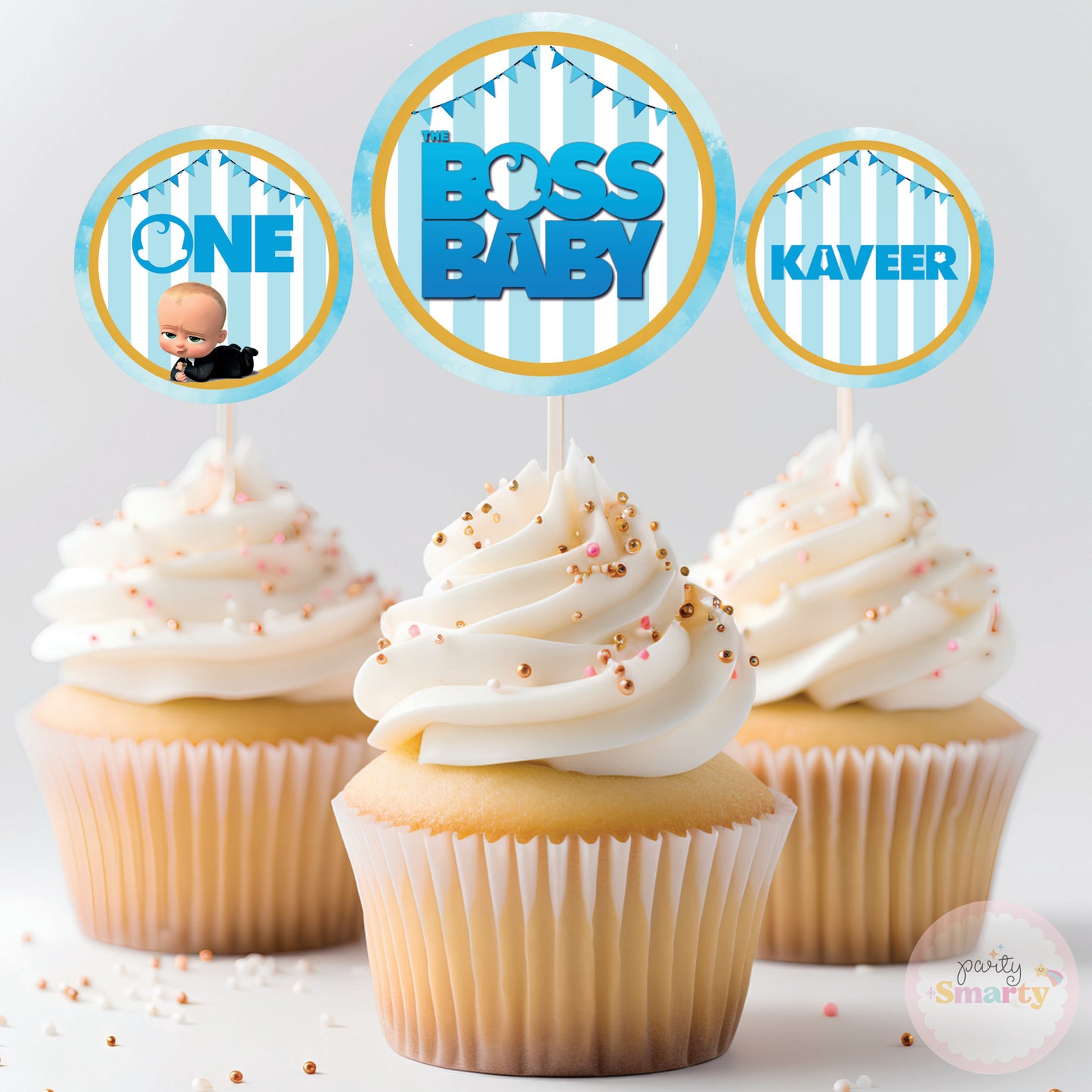 Boss Baby Cupcake Topper