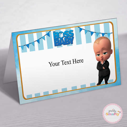 Boss Baby Food Tags