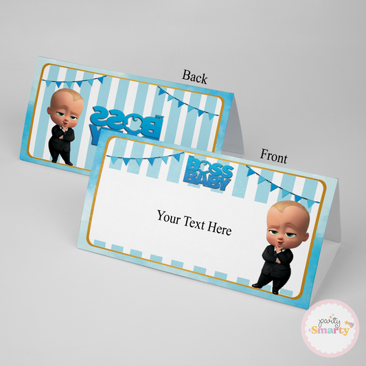 Boss Baby Food Tags