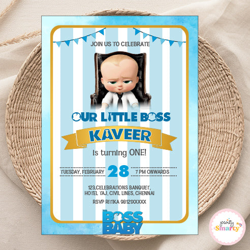 Boss Baby Invite