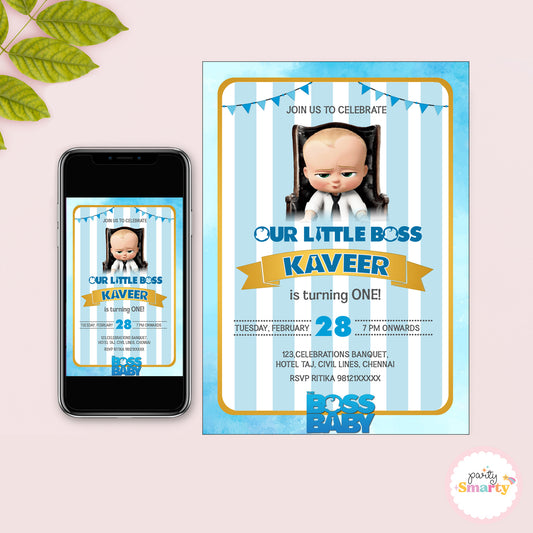 Boss Baby Invite