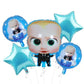 Boss Baby Foil Theme Balloons (Set of 5)