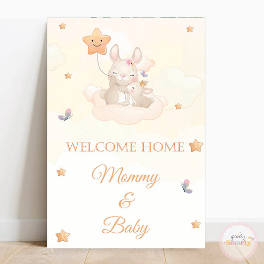 Bunny Baby Welcome - Welcome Board