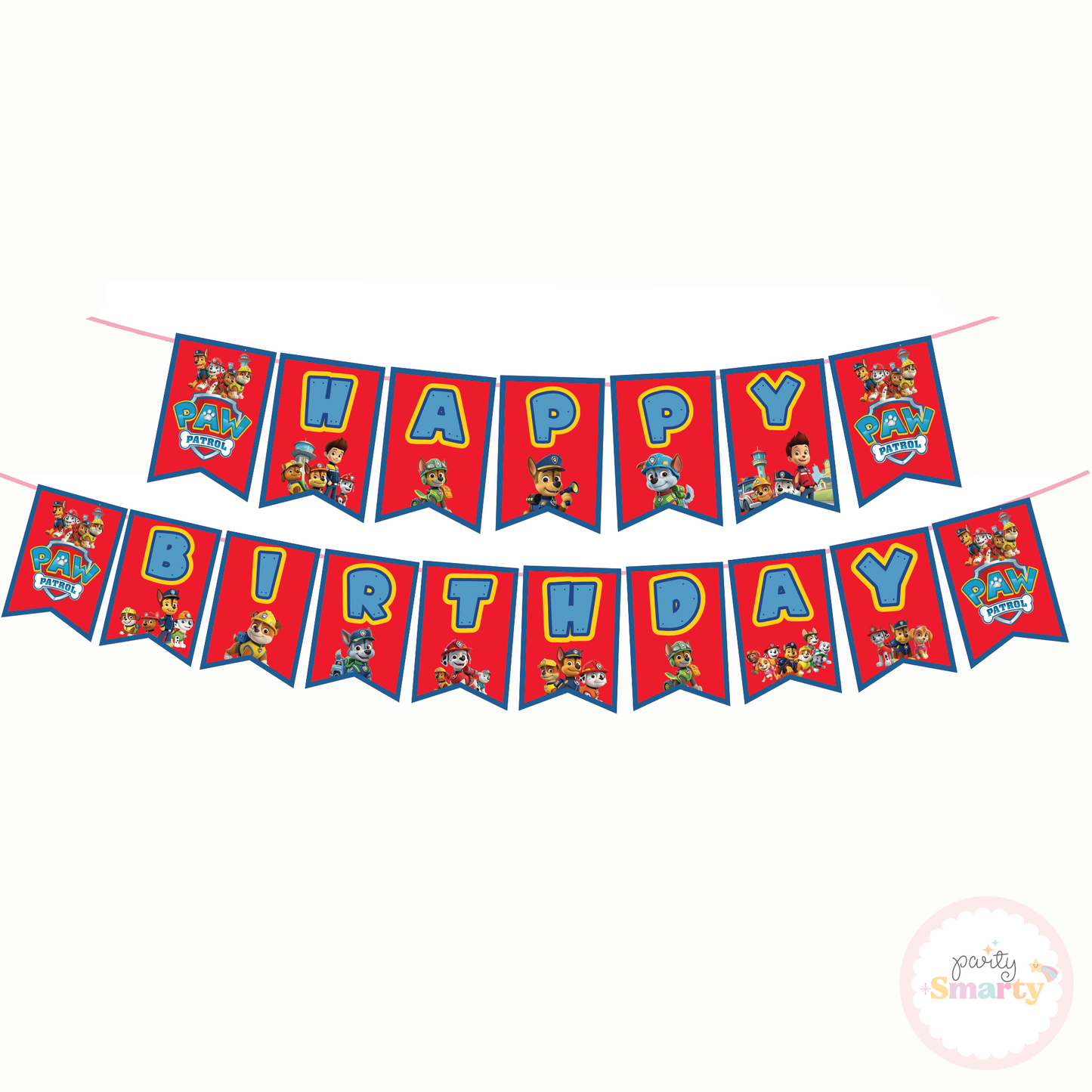 Red Paw Patrol Bunting
