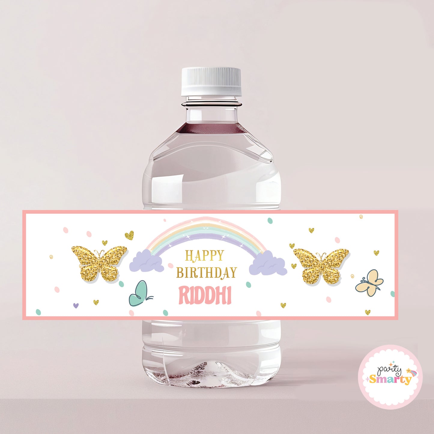 Butterfly Bottle Label