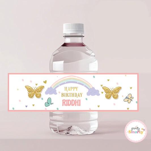 Butterfly Bottle Label