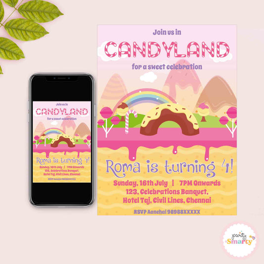 Candyland Invite