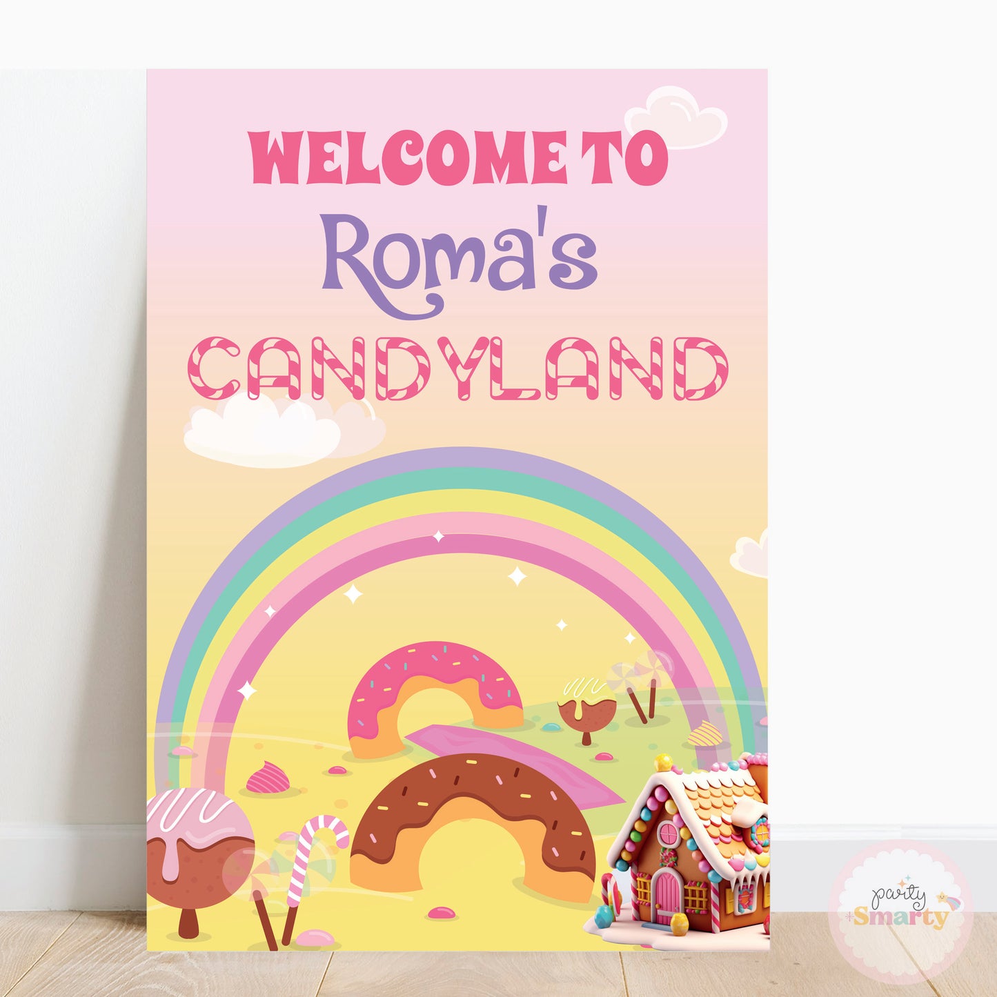 Candyland Welcome Board