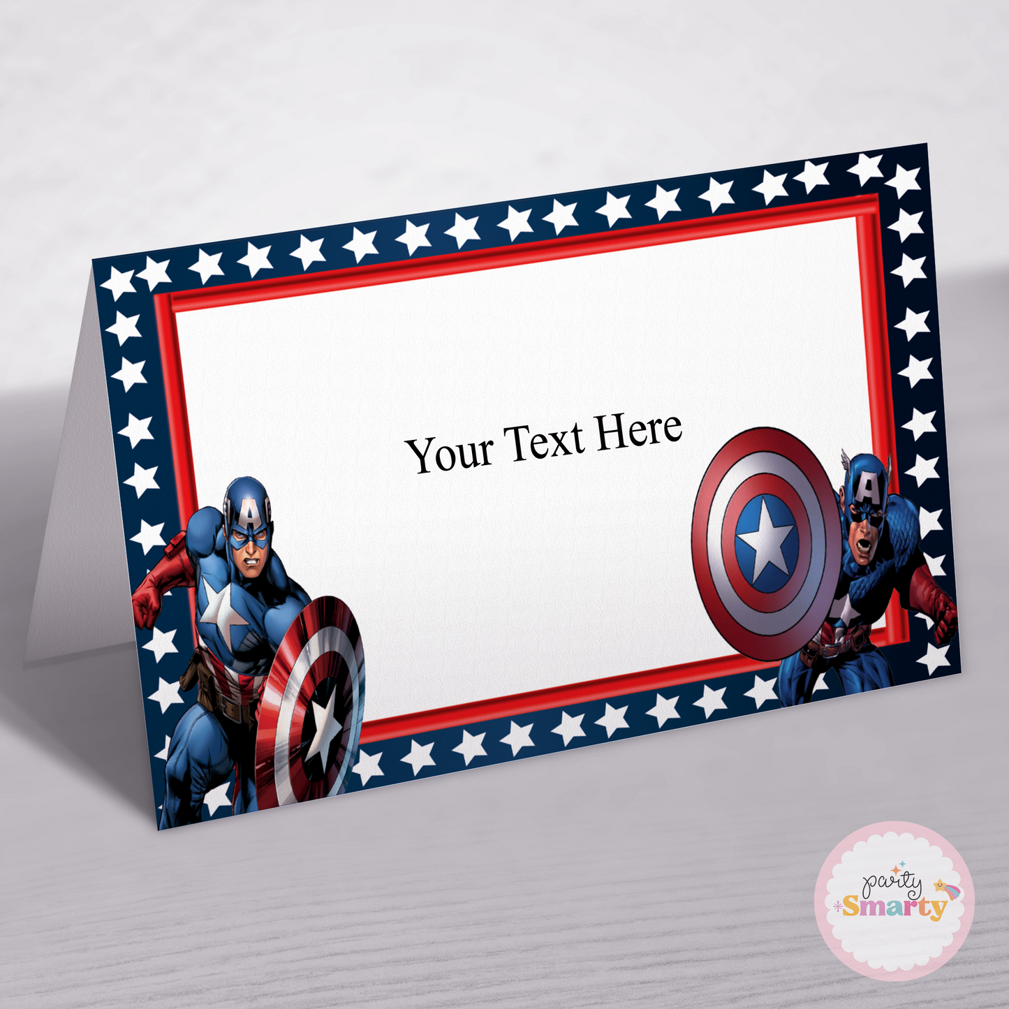 Captain America Food Tags