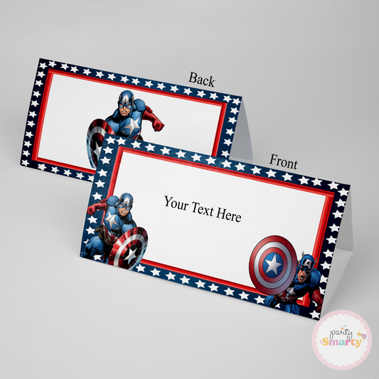 Captain America Food Tags