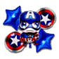 Captain America Foil Theme Balloons (Set of 5)