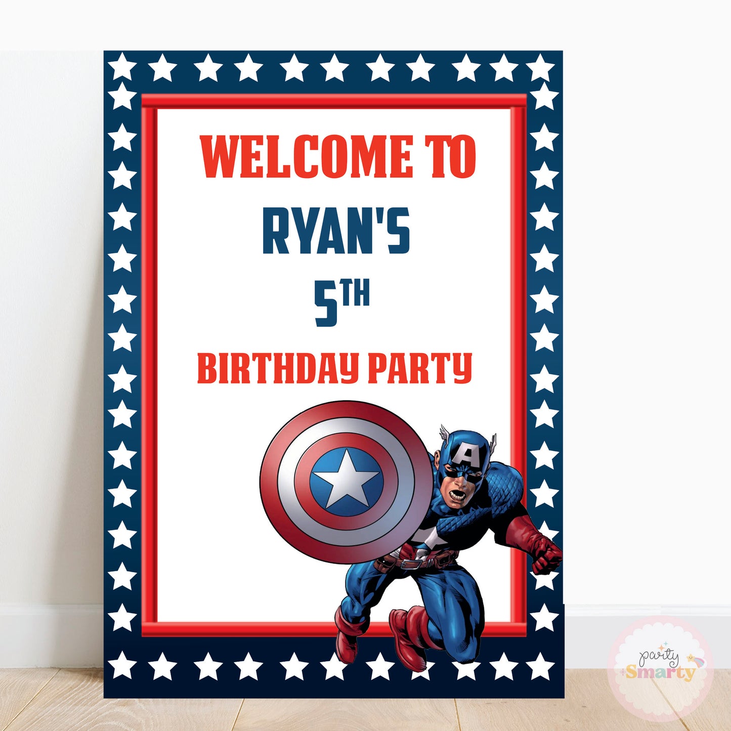 Captain America Welcome Board