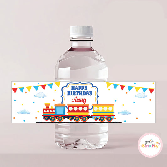 Choo Choo Train Boy Bottle Label