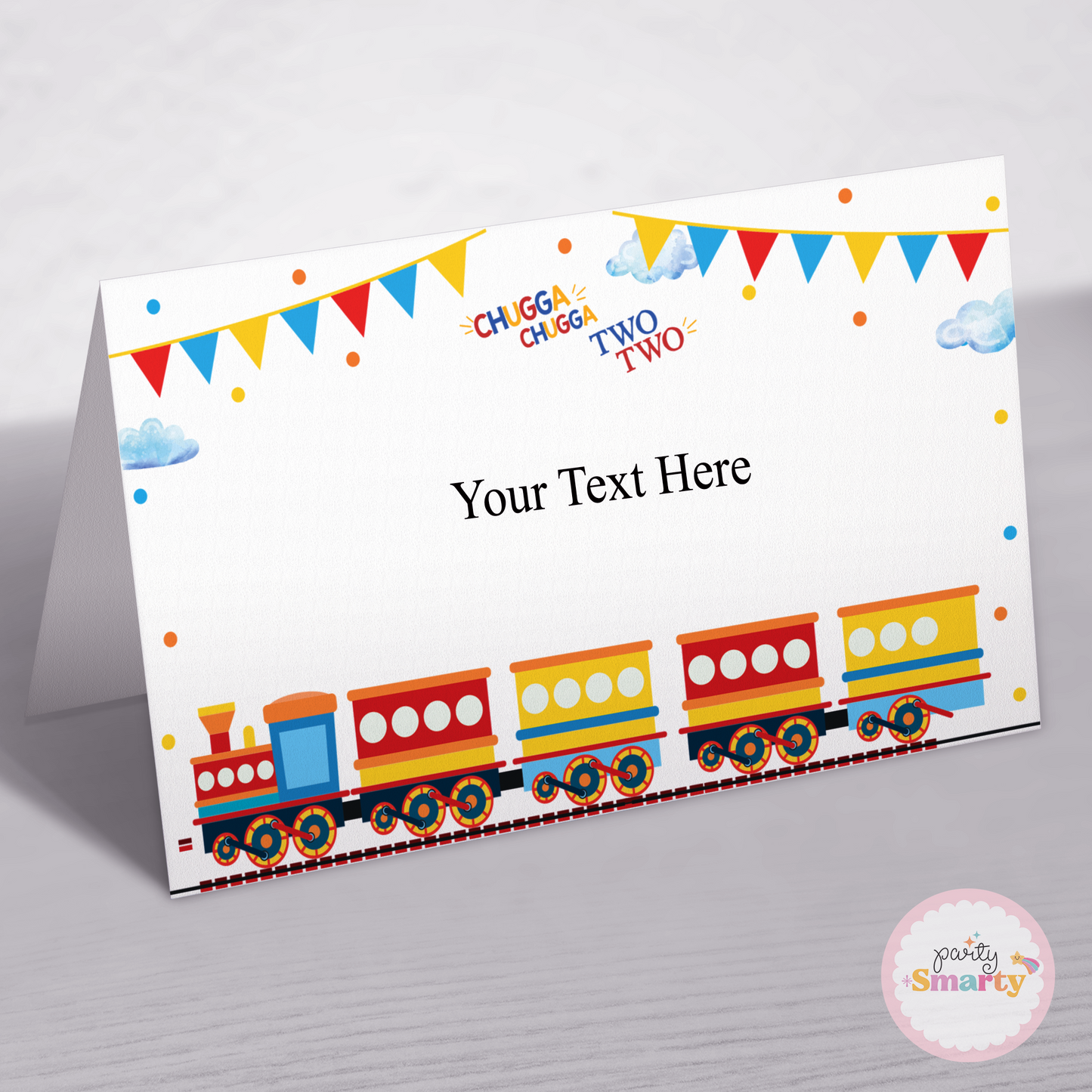 Choo Choo Train Boy Food Tags