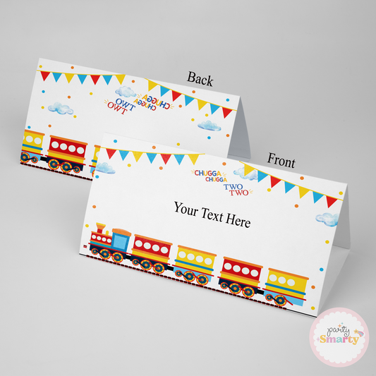 Choo Choo Train Boy Food Tags