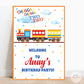 Choo Choo Train Boy Welcome Board