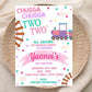 Choo Choo Train Girl Invite