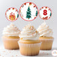 Christmas Birthday Cupcake Topper