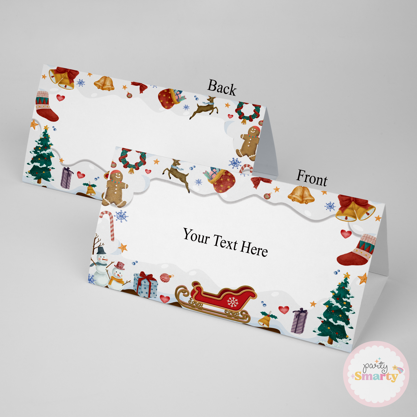 Christmas Birthday Food Tags