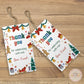 Christmas Birthday Thank You Tags - Set of 22