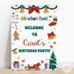 Christmas Birthday Welcome Board