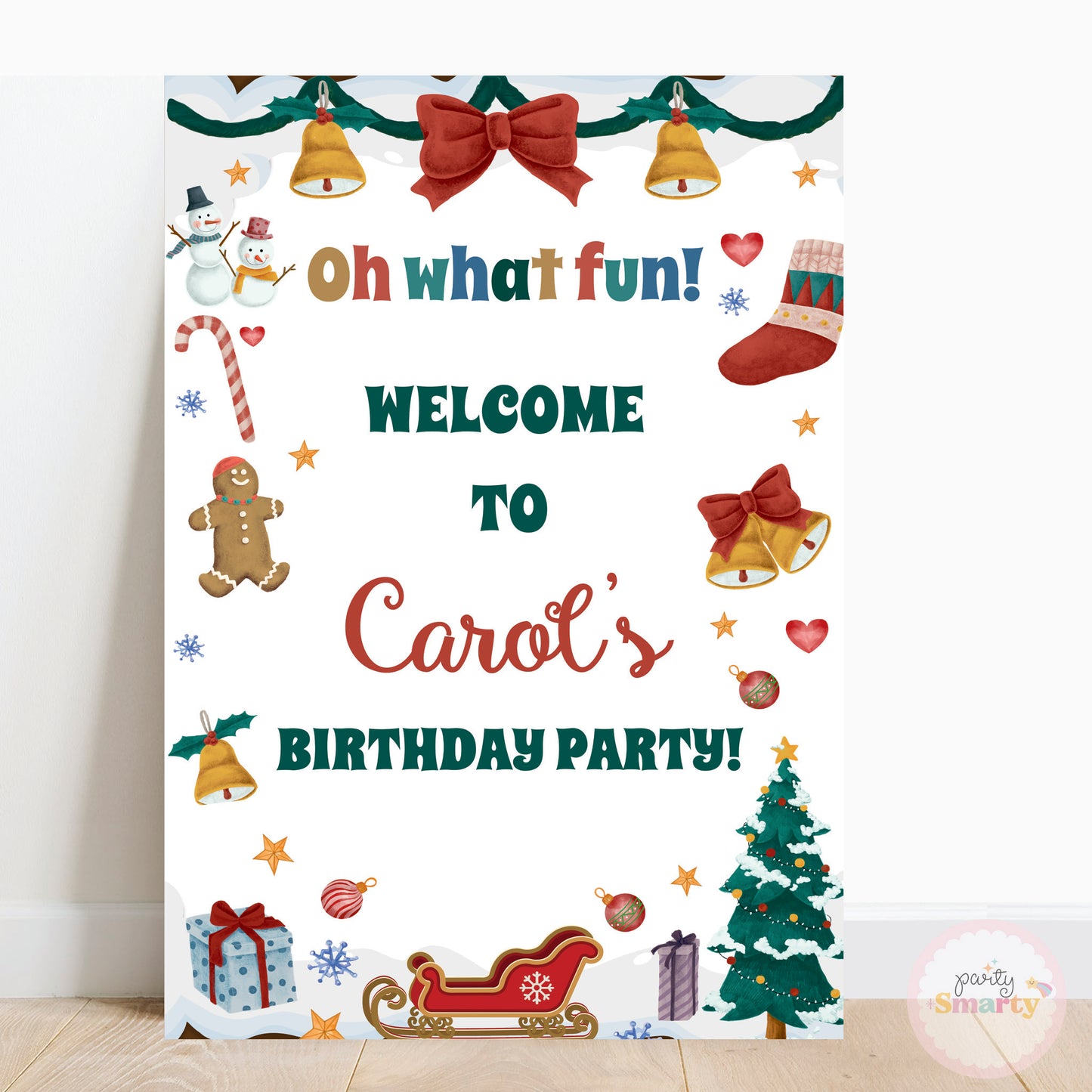 Christmas Birthday Welcome Board