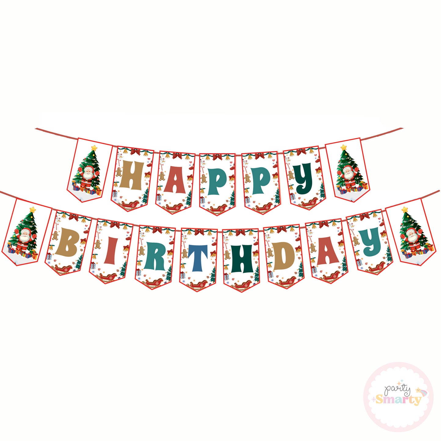 Christmas Birthday Bunting