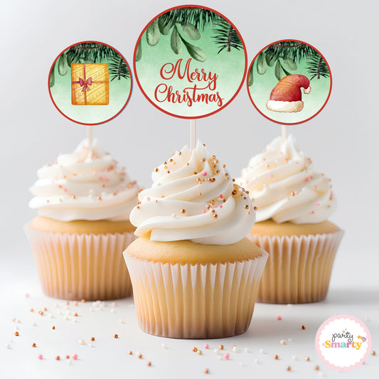 Christmas Cupcake Toppers