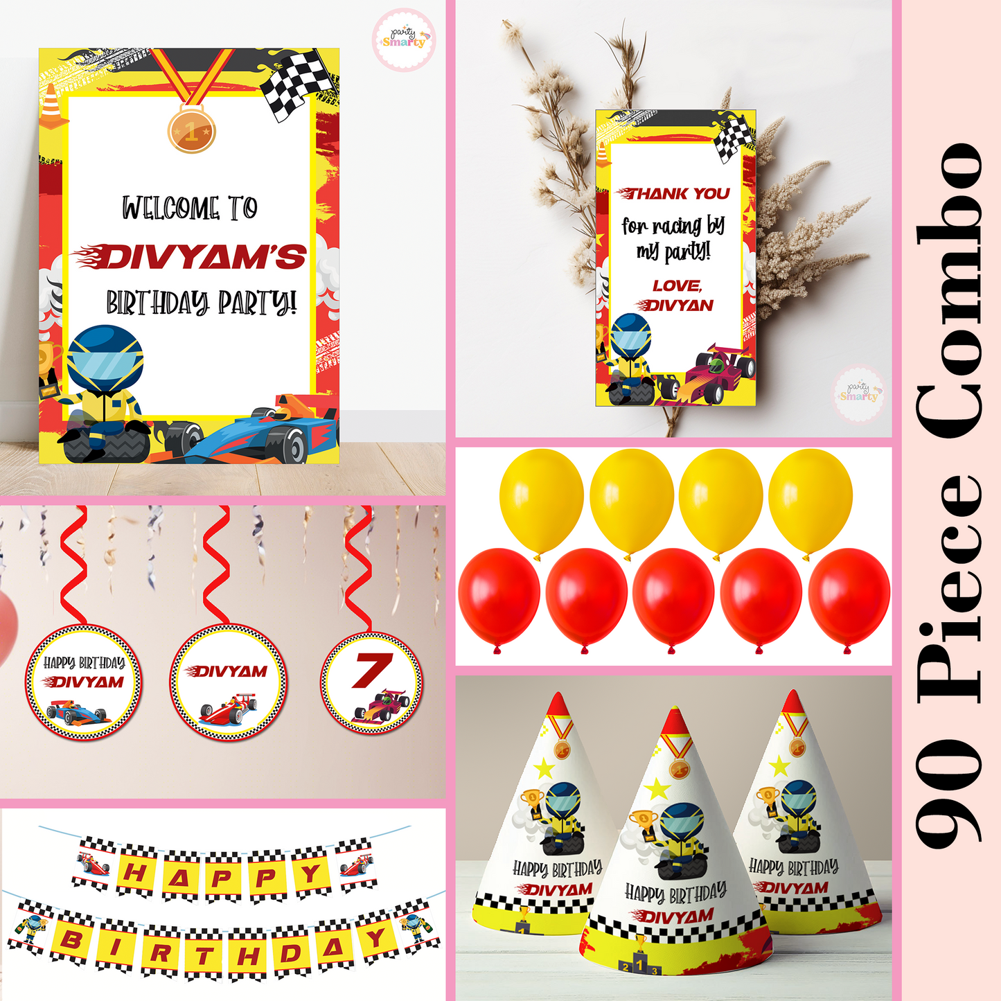 Race Car Smarty Saver 90 Piece Combo