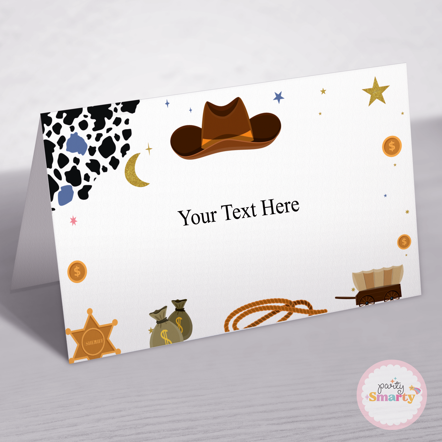 Cowboy Food Tags