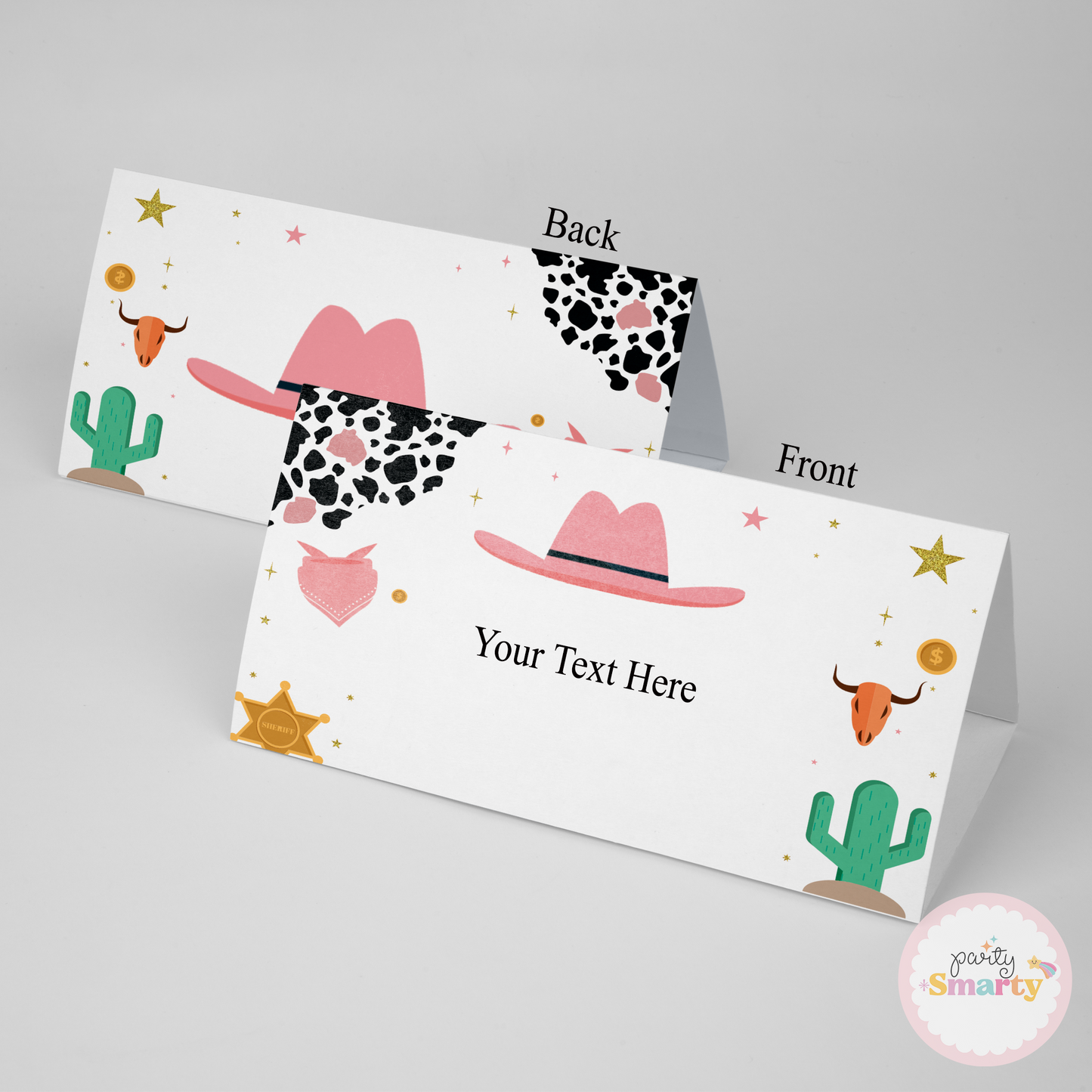 Cowgirl Food Tags