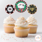 Casino Party Cupcake Toppers (Set Of 12)