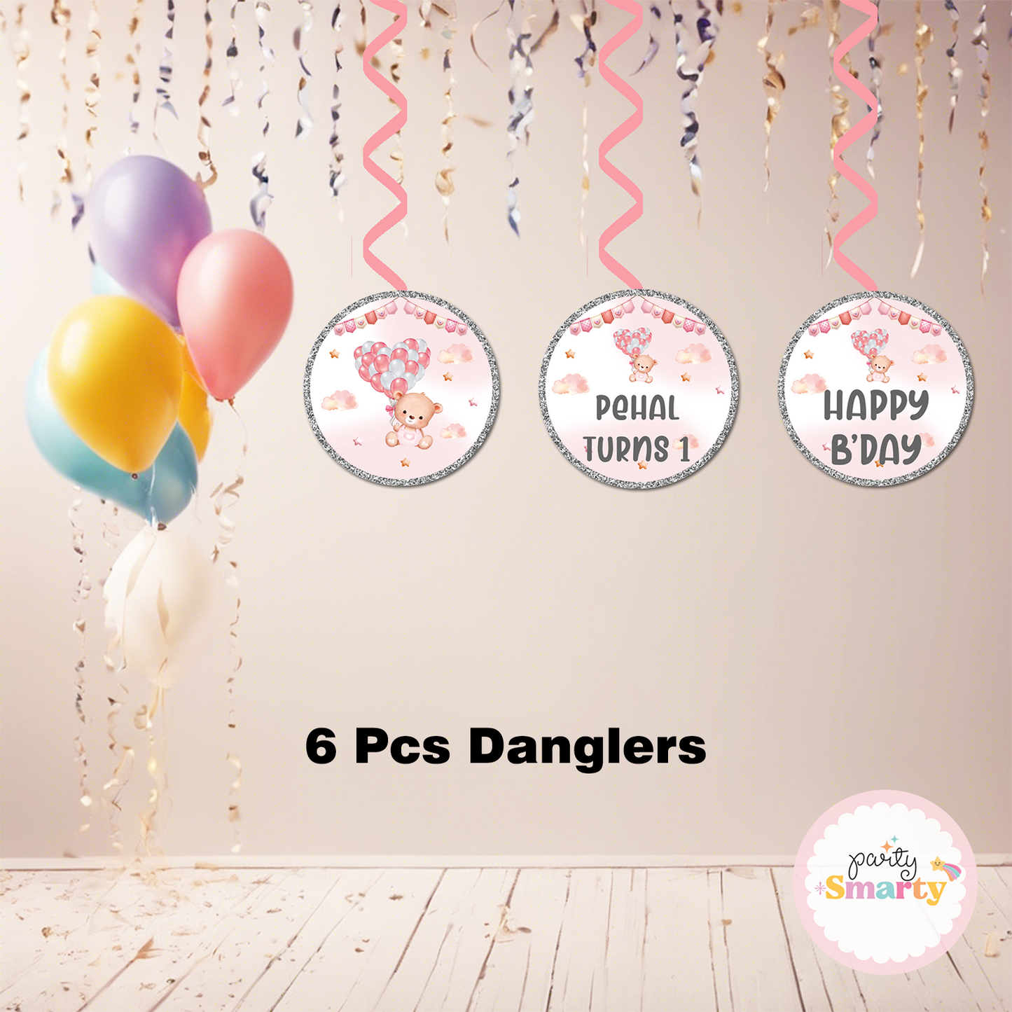 Teddy Bear Pink Smarty Saver 90 Piece Combo