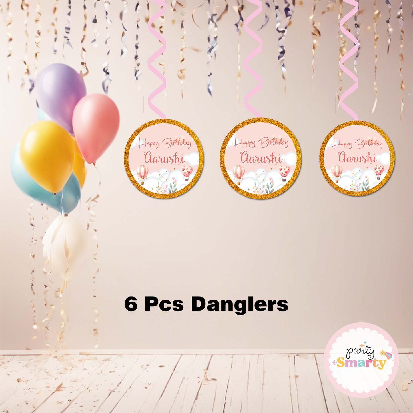 Hot Air Balloon Pink Smarty Saver 90 Piece Combo