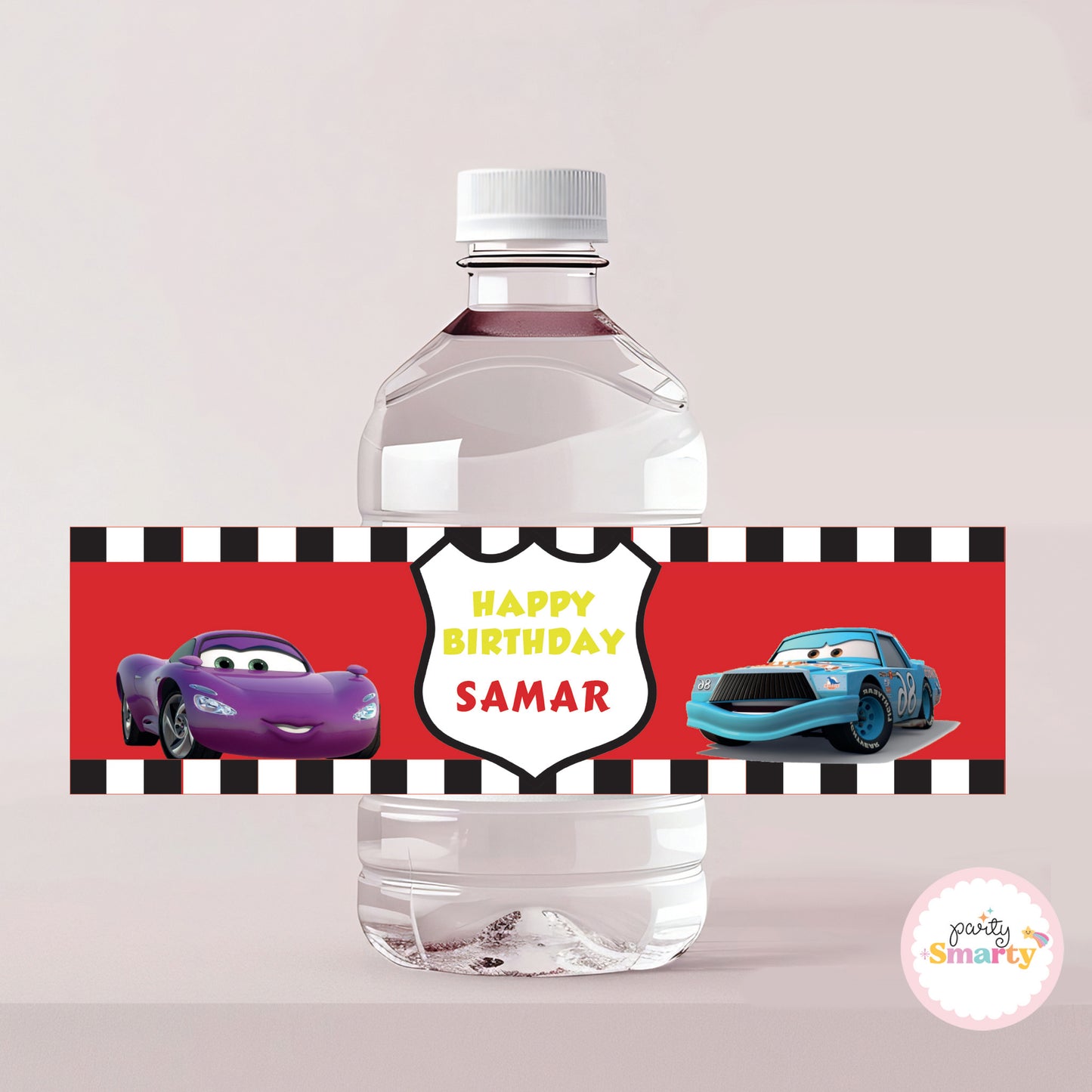 Disney Car Bottle Label