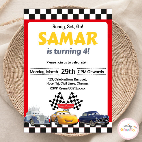 Disney Car Invite