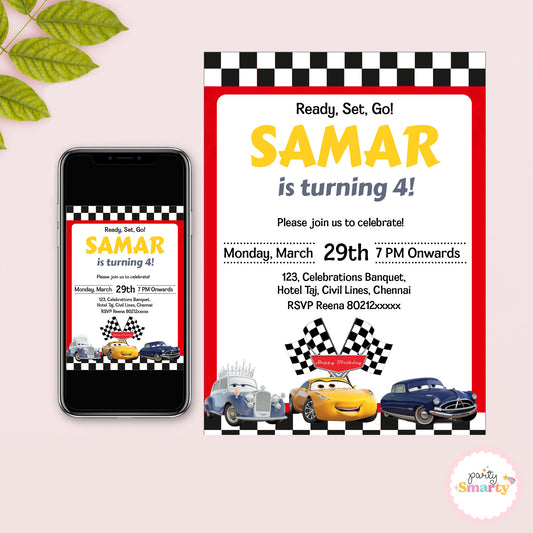 Disney Car Invite