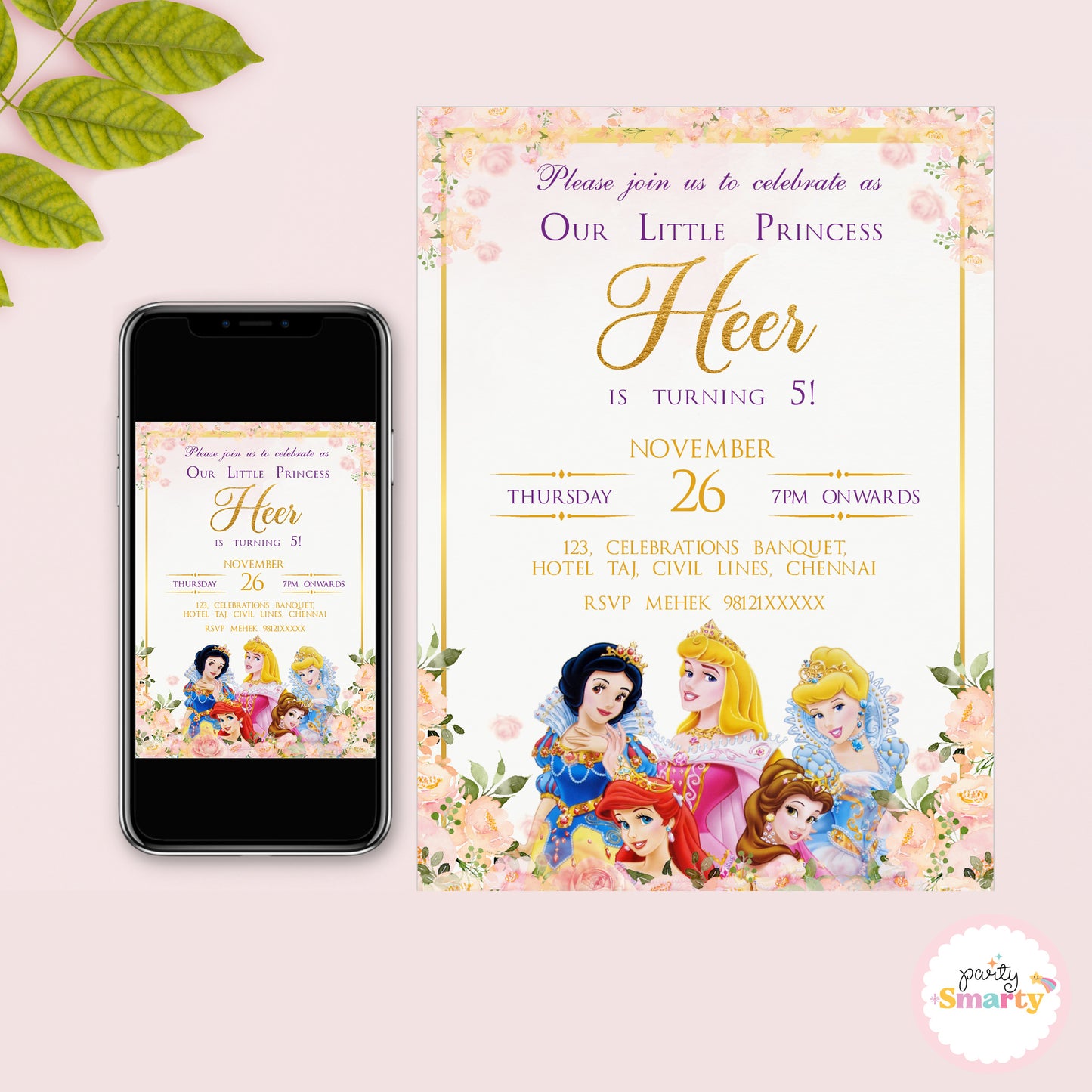 Disney Princess Invite