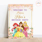 Disney Princess Welcome Board