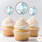 Elephant Blue Cupcake Topper