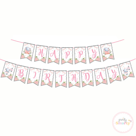 Elephant Pink Bunting