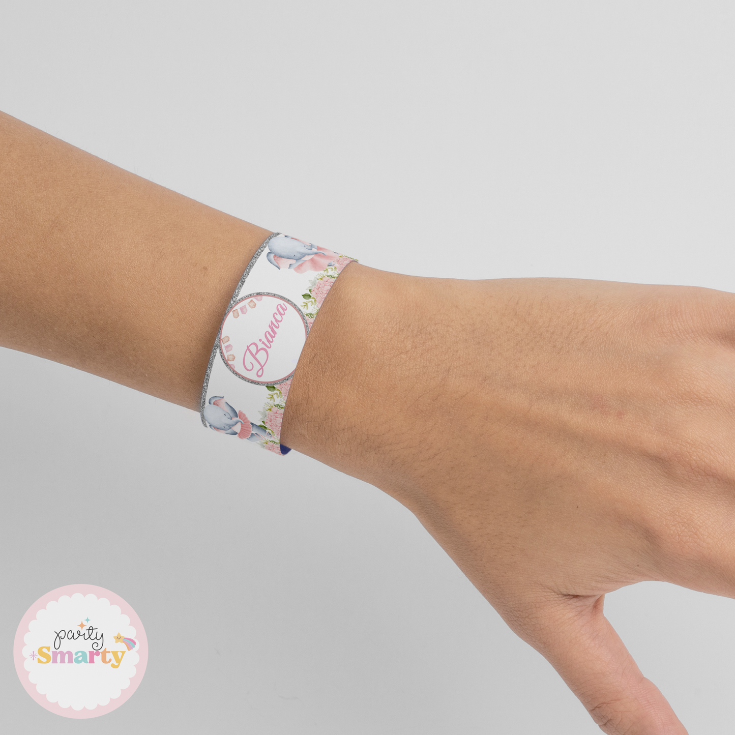 Elephant Pink Wrist Band